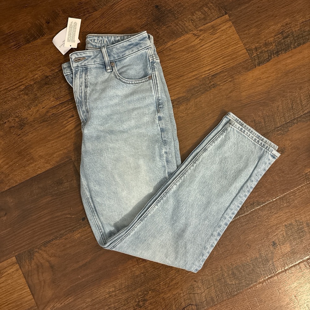 American Eagle Outfitters Light Wash Straight Leg Jeans